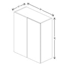 Fabuwood Illume Tuscany Muratti 4 30" To 33" W x 36" H x 13" D Wall Blind Corner Cabinet - image 1