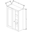 Fabuwood Allure Galaxy Mocha 30" To 33" W X 42" H X 12" D Single Door Blind Corner Wall Cabinet - LEFT SIDE (LS) - image 1