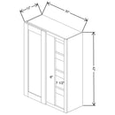 Fabuwood Allure Galaxy Dove 30" To 33" W X 42" H X 12" D Single Door Blind Corner Wall Cabinet - LEFT SIDE (L) - image 1