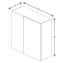 Fabuwood Illume Catalina Muratti 4 36" To 39" W x 36" H x 13" D Wall Blind Corner Cabinet - image 1