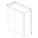 Fabuwood Illume Catalina Carbone Matte 36" To 39" W x 42" H x 13" D Wall Blind Corner Cabinet - image 1