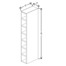 Fabuwood Allure Galaxy Mocha 06" W X 42" H X 12" D Wall Wine Cube - NO FINISH - image 1