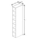 Fabuwood Allure Galaxy Frost 06" W X 42" H X 12" D Wall Wine Cube - image 1