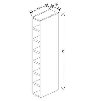 Fabuwood Allure Galaxy Horizon 06" W X 42" H X 12" D Wall Wine Cube - image 1