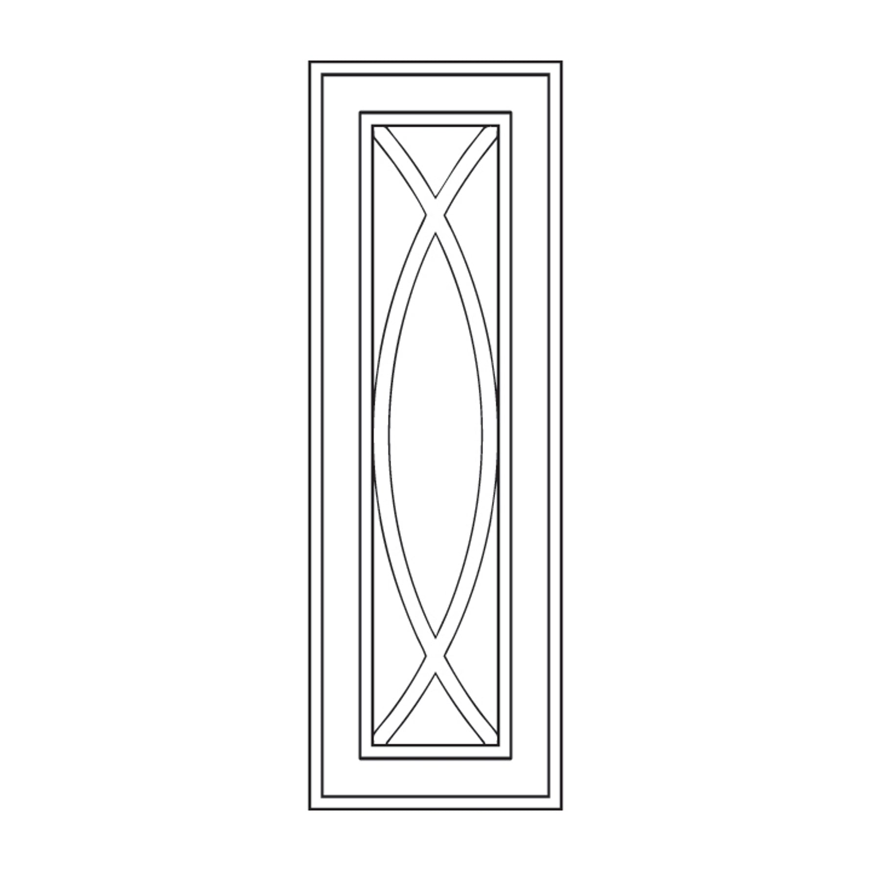 ESOM-WD1236GD 12"W x 36"H Decorative Door Panel