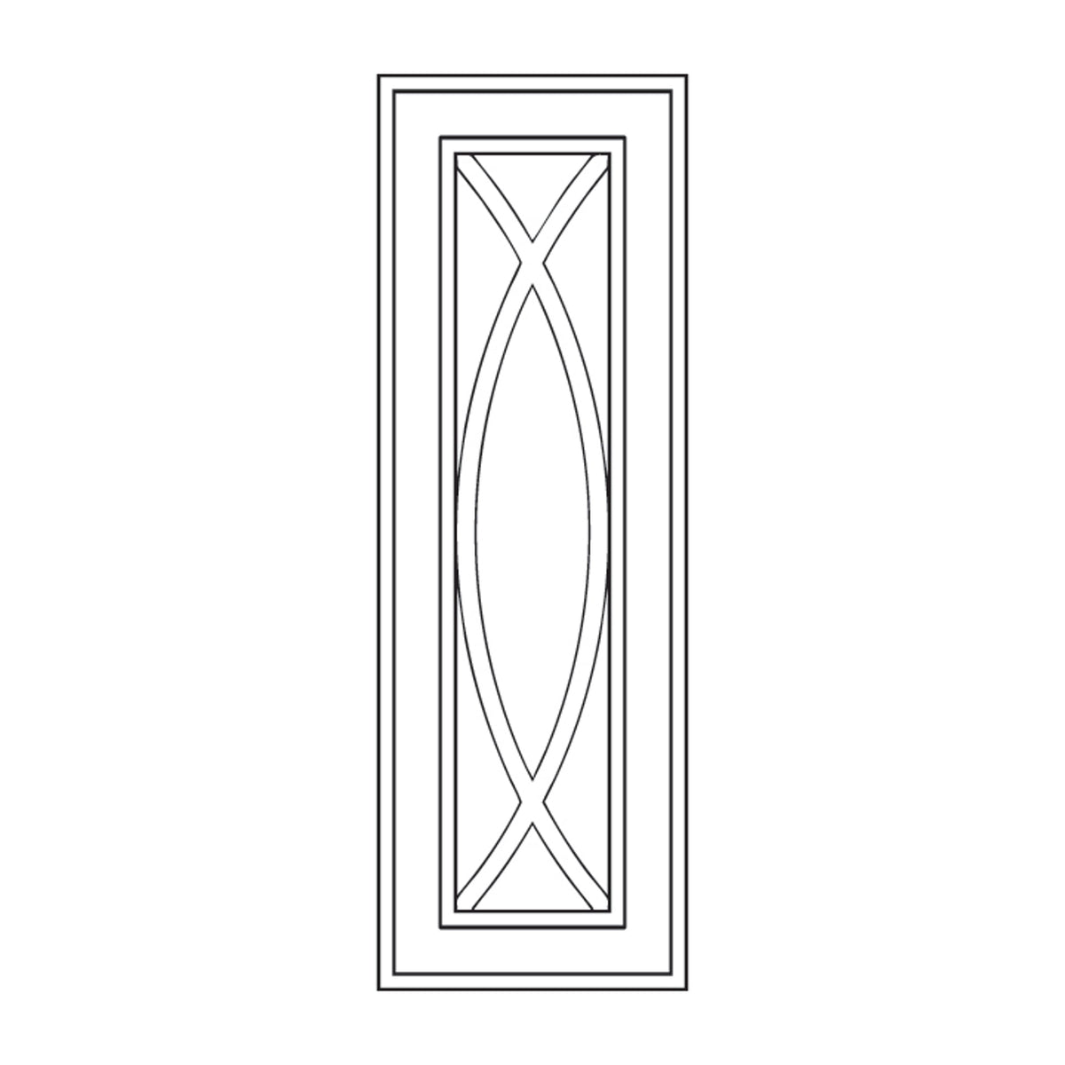 ESO-WD1530GD 15"W x 30"H Decorative Door Panel