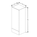 Fabuwood Illume Catalina Bianco Gloss 18" W X 48" H X 15" D Wall Drawer Cabinet - image 1