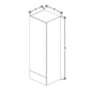 Fabuwood Illume Catalina Grigio Gloss 18" W X 54" H X 15" D Wall Drawer Cabinet - image 1