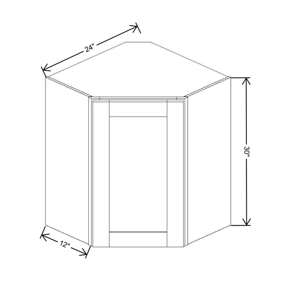 Diagonal Corner Wall Cabinets