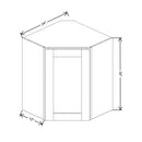 Fabuwood Allure Galaxy Frost 24" W X 30" H X 12" D Diagonal Corner Wall Cabinet - NO FINISH - image 1