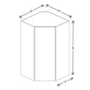 Fabuwood Illume Catalina Muratti 4 24" W x 42" H x 13" D Diagonal Corner Wall Cabinet - image 1
