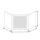 Fabuwood Allure Galaxy Cobblestone 24" W X 18" H X 12" D Wall Diagonal Corner Garage Appliance Cabinet - image 1