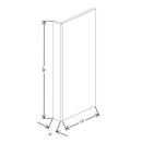 Fabuwood Illume Catalina Bianco Matte 3" W x 30" H x 13 7/8" D Wall End Panel - image 1