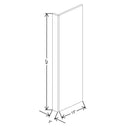 Fabuwood Illume Catalina Como Ash 2 3" W x 42" H x 13 7/8" D Wall End Panel - image 1