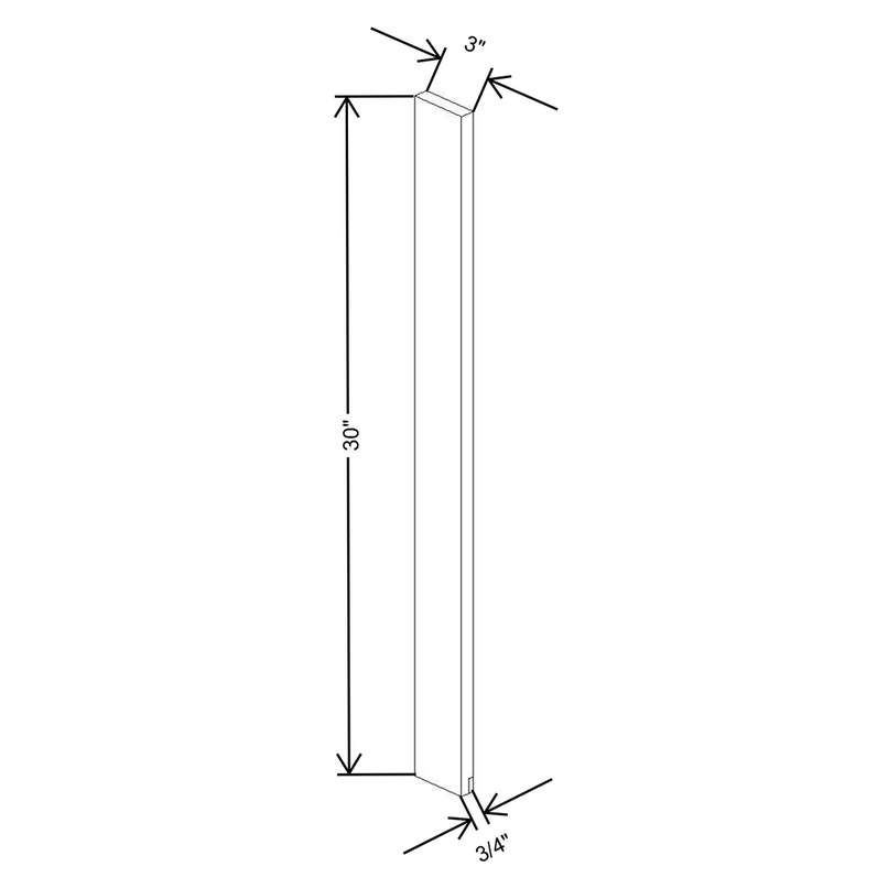 Fabuwood Allure Galaxy Mocha 3" W X 30" H Wall Filler - image 1