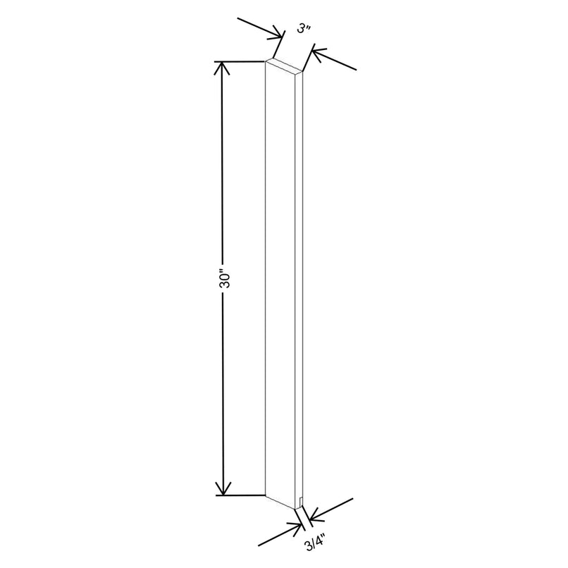 Fabuwood Quest Metro Frost 3" W X 30" H Wall Filler - image 1