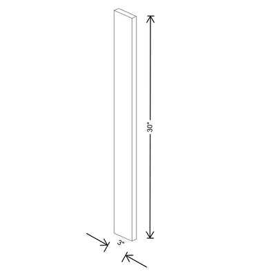 Fabuwood Illume Catalina Grigio Gloss 3" W X 30" H Wall Filler - image 1