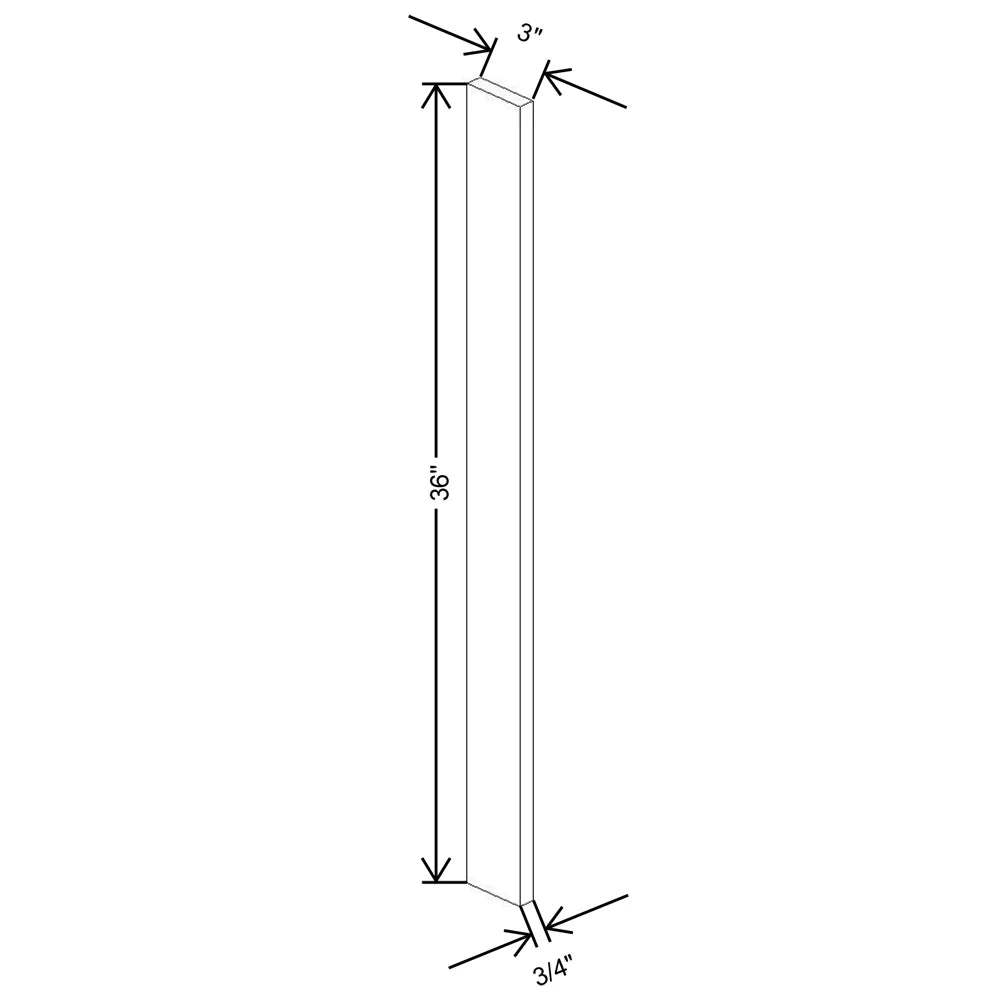 Fabuwood Allure Galaxy Frost 3" W X 36" H Wall Filler - image 1