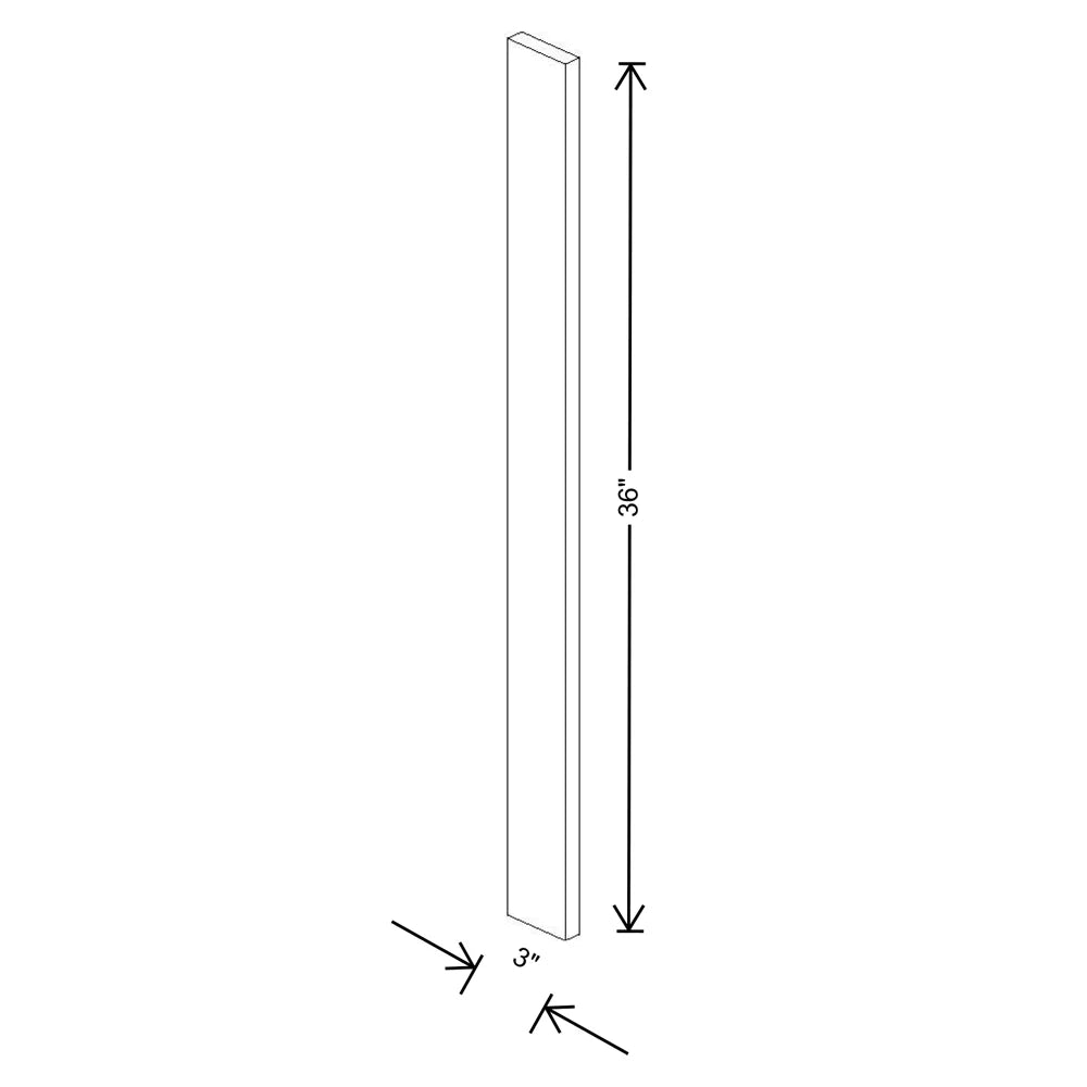 Fabuwood Illume Tuscany Muratti 4 3" W x 36" H Wall Filler