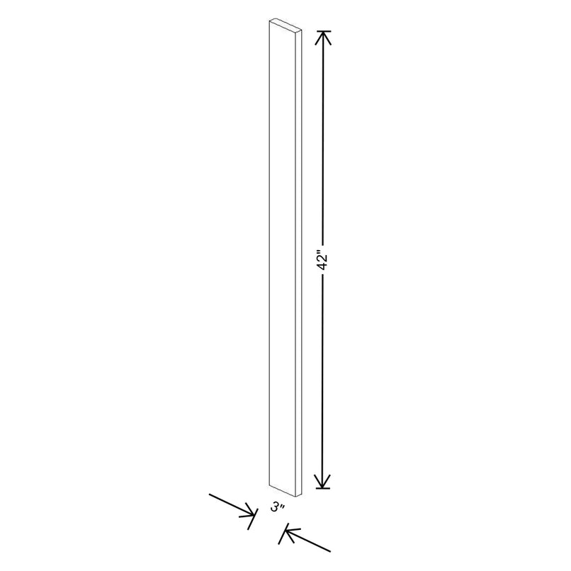 Fabuwood Illume Catalina Carbone Matte 3" W x 42" H Wall Filler - image 1