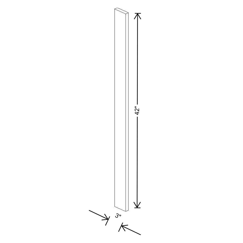 Fabuwood Illume Tuscany Muratti 4 3" W x 42" H Wall Filler