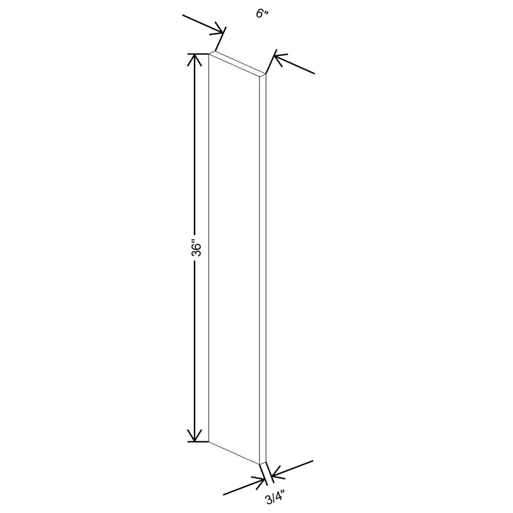 Fabuwood Allure Galaxy Frost 6" W X 36" H Wall Filler - image 1