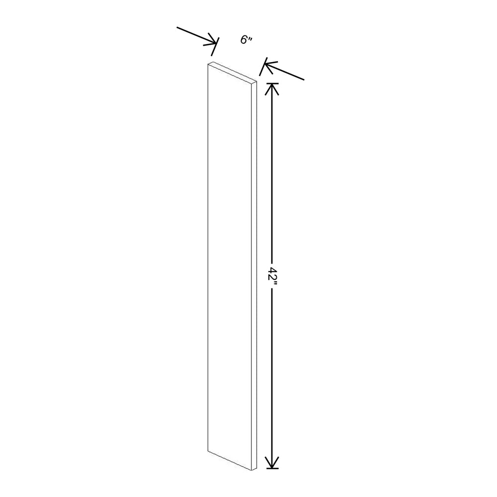 Fabuwood Illume Catalina Carbone Matte 6" W x 42" H Wall Filler - image 1