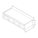 Fabuwood Allure Galaxy Mocha 30" W X 06" H X 12" D Wine Organiser Cabinet - LEFT SIDE (LS) - image 1