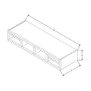 Fabuwood Allure Galaxy Horizon 36" W X 06" H X 12" D Wine Organiser Cabinet - image 1