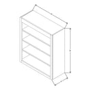 Fabuwood Allure Galaxy Dove 30" W X 36" H X 12" D Wall Open Shelf Cabinet - image 1