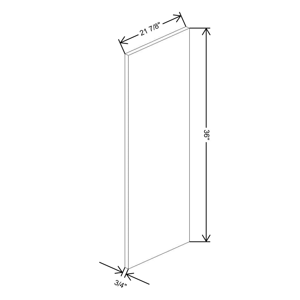 Fabuwood Illume Catalina Bianco Gloss 3/4" W X 36" H X 13 3/4" D Mc Wainscot Wall Panel - image 1