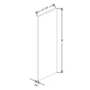 Fabuwood Illume Catalina Grigio Gloss 3/4" W X 36" H X 13 3/4" D Mc Wainscot Wall Panel - image 1