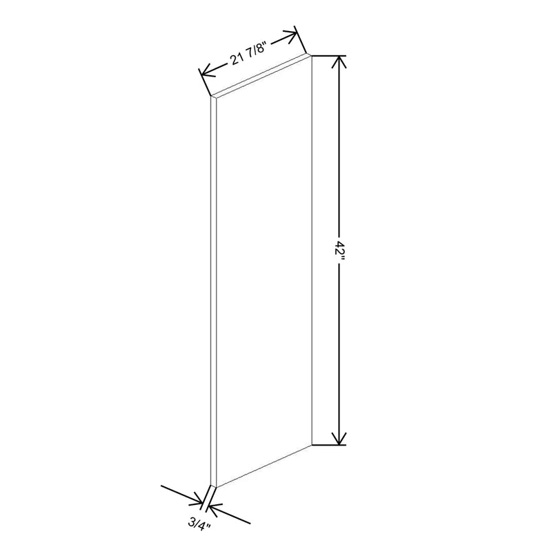 Fabuwood Illume Catalina Grigio Gloss 3/4" W X 42" H X 13 3/4" D Wainscot Wall Panel - image 1