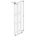 Fabuwood Value Premium Hallmark Frost 23 1/2" W X 78 3/4" H X 3/4" D Wainscot Panel - image 1