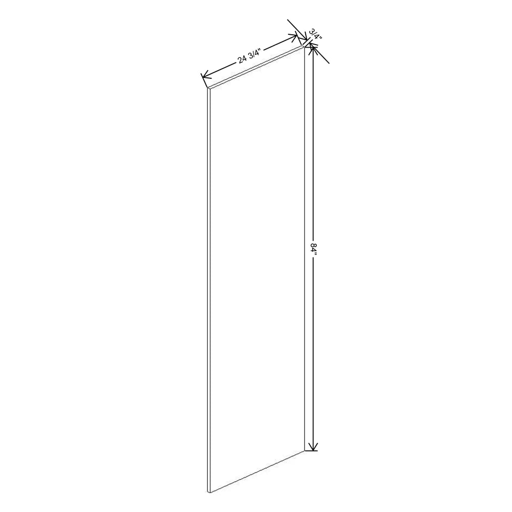 Fabuwood Illume Catalina Bianco Gloss 3/4" W X 84" H X 24 3/4" D Tall Wainscot Panel