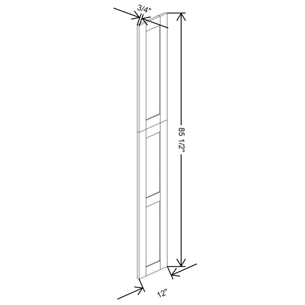 Fabuwood Allure Galaxy Horizon 11 3/4" W X 84 3/4" H X 3/4" D Wainscot Panel - image 1