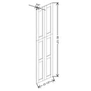 Fabuwood Allure Nexus Frost 23 1/2" W X 84 3/4" H X 3/4" D Wainscot Panel - image 1