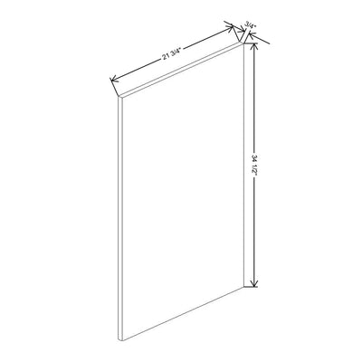 Fabuwood Illume Tuscany Muratti 1 3/4" W x 30" H x 21 3/4" D Vanity Base Wainscot Panel - image 1