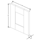 Fabuwood Allure Galaxy Mocha 11 1/2" W X 11 1/2" H X 3/4" D Wainscot Panel - image 1