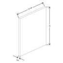 Fabuwood Illume Catalina Bianco Gloss 3/4" W X 15" H X 13 3/4" D Wainscot Wall Panel - image 1