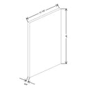 Fabuwood Illume Catalina Bianco Gloss 3/4" W X 18" H X 13 3/4" D Wainscot Wall Panel - image 1