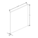 Fabuwood Illume Catalina Bianco Gloss 3/4" W X 24" H X 24 3/4" D Wainscot Wall Panel - image 1