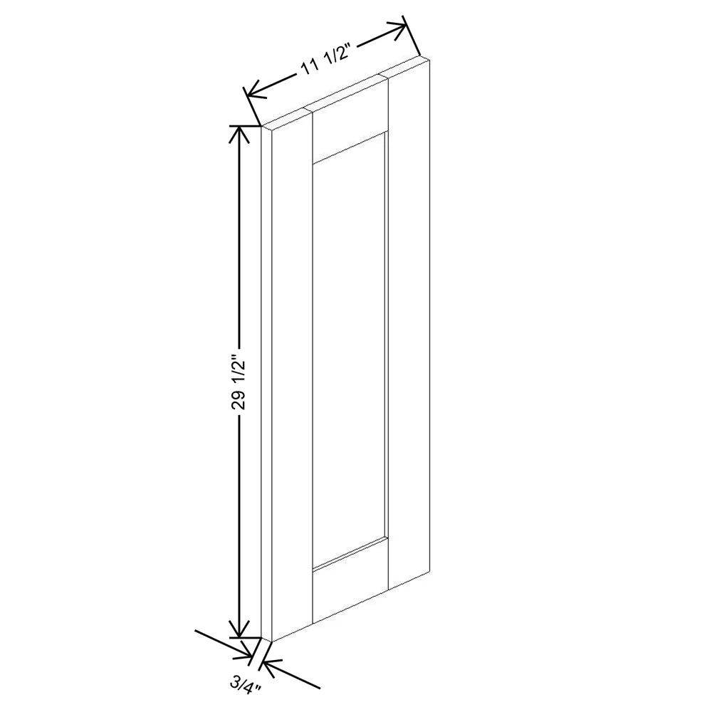 Fabuwood Allure Galaxy Frost 11 1/2" W X 29 1/2" H X 3/4" D Wainscot Panel