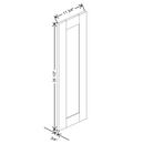 Fabuwood Allure Galaxy Mocha 11 1/2" W X 35 1/2" H X 3/4" D Wainscot Panel - image 1