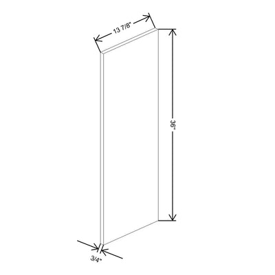 Fabuwood Illume Tuscany Olmo 3 3/4" W x 36" H x 13 3/4" D Wainscot Wall Panel - image 1