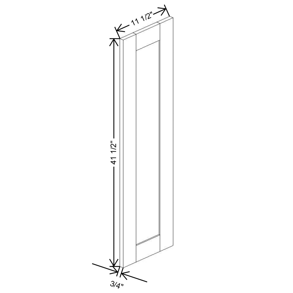 Fabuwood Allure Galaxy Horizon 11 1/2" W X 41 1/2" H X 3/4" D Wainscot Panel - image 1