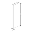 Fabuwood Illume Catalina Bianco Gloss 3/4" W X 42" H X 13 3/4" D Mc Wainscot Wall Panel - image 1