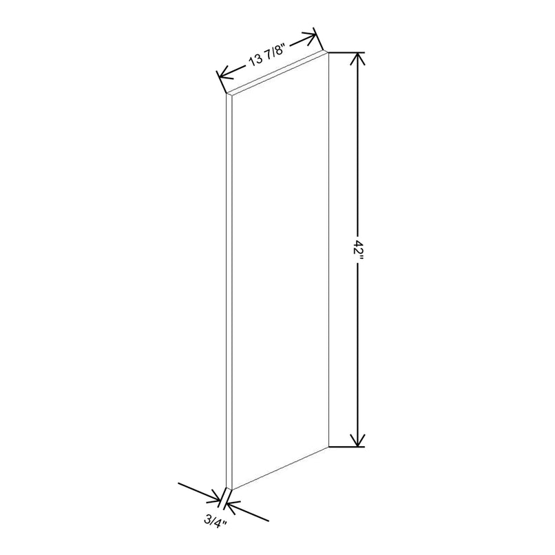 Fabuwood Illume Tuscany Muratti 1 3/4" W x 42" H x 13 3/4" D Mc Wainscot Wall Panel - image 1