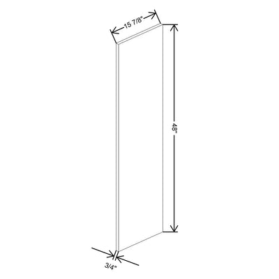 Fabuwood Illume Tuscany Nocce 3 3/4" W x 48" H x 13 3/4" D Wainscot Wall Panel - image 1