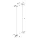 Fabuwood Illume Tuscany Nocce 3 3/4" W x 54" H x 13 3/4" D Wainscot Wall Panel - image 1